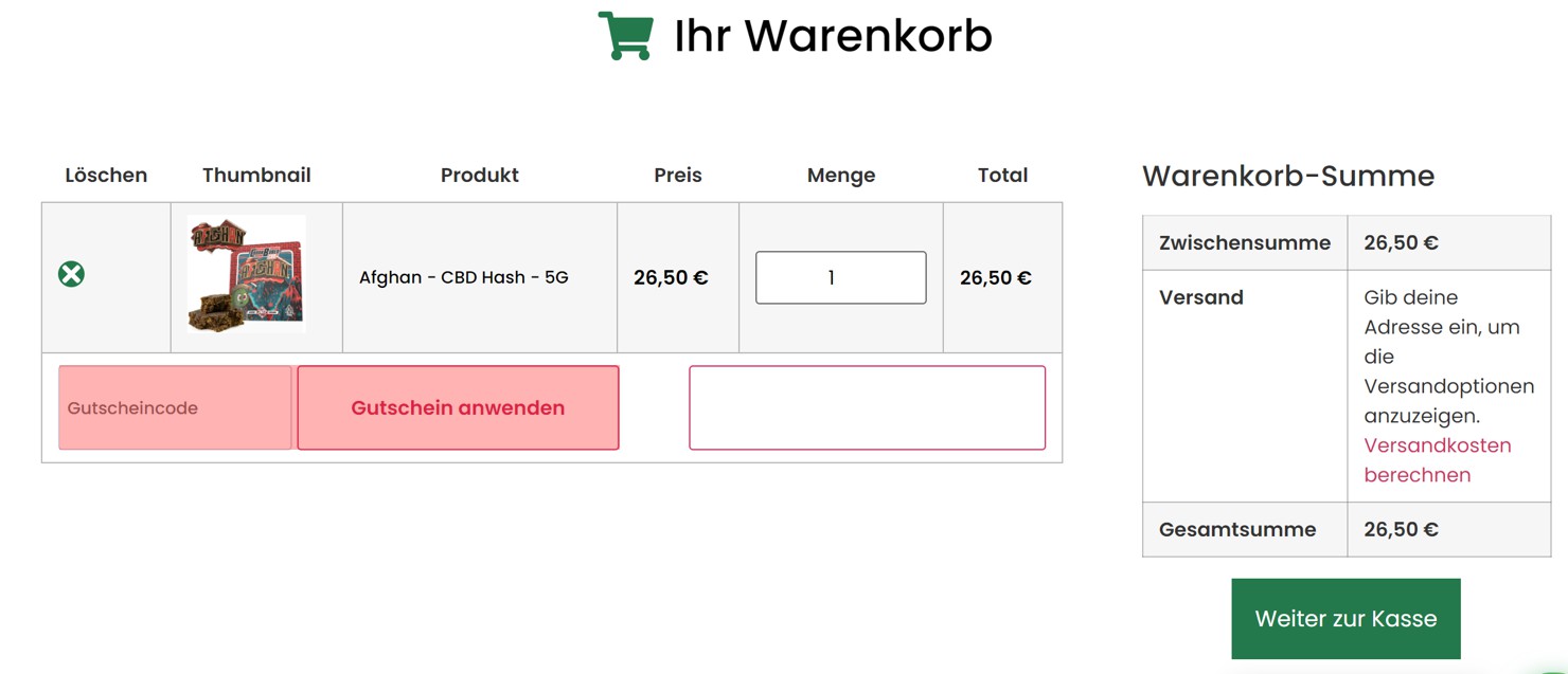 wie ist ein Cannabuben Gutscheincode einzulösen