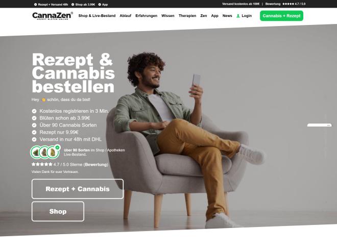 Screenshot des Shops