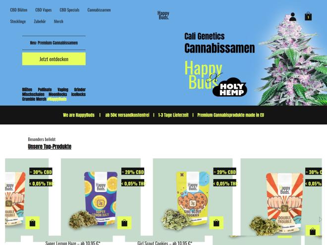 Screenshot des Shops
