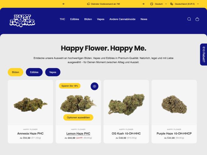 Screenshot des Shops