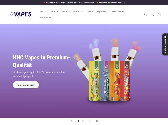 Screenshot des Shops