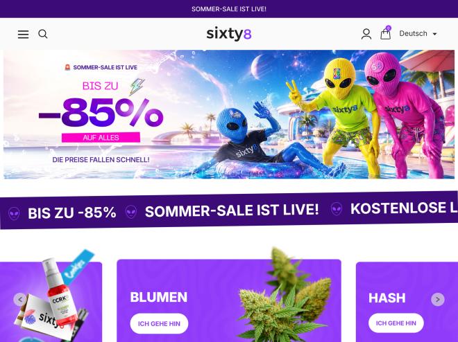 Screenshot des Shops