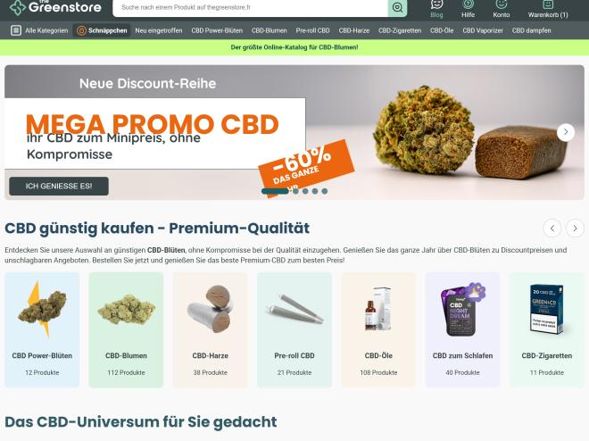 Screenshot des Shops